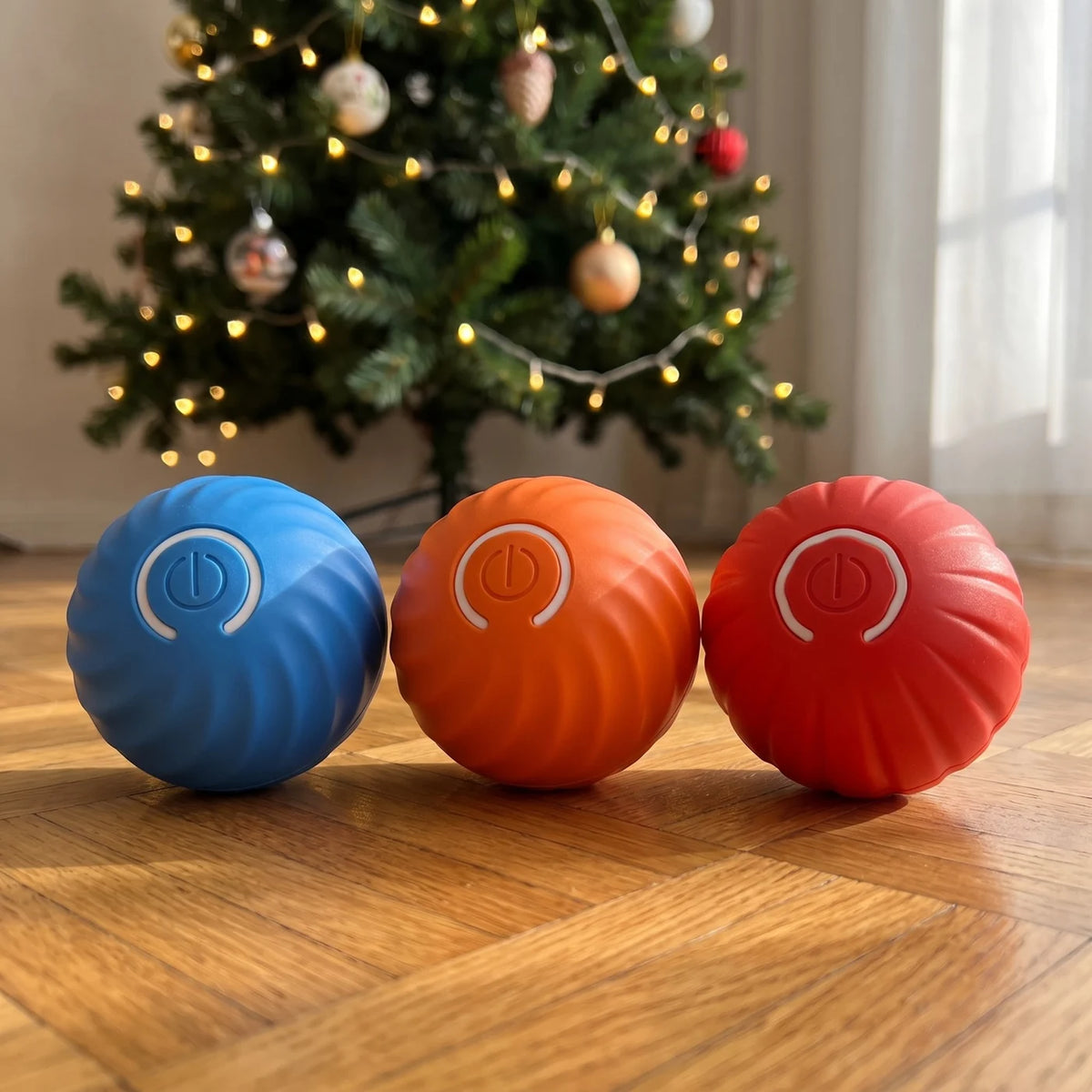 Pelota inteligente que rueda sola para perros y gatos, con USB-C, los 5 estampados